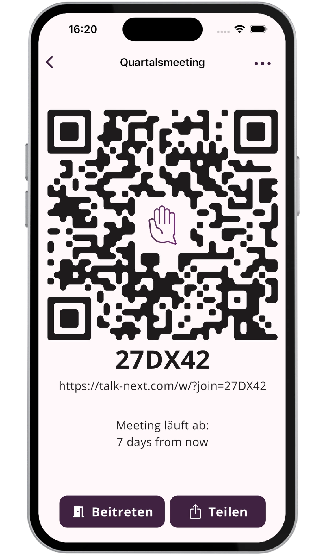 QR Code Meeting Join